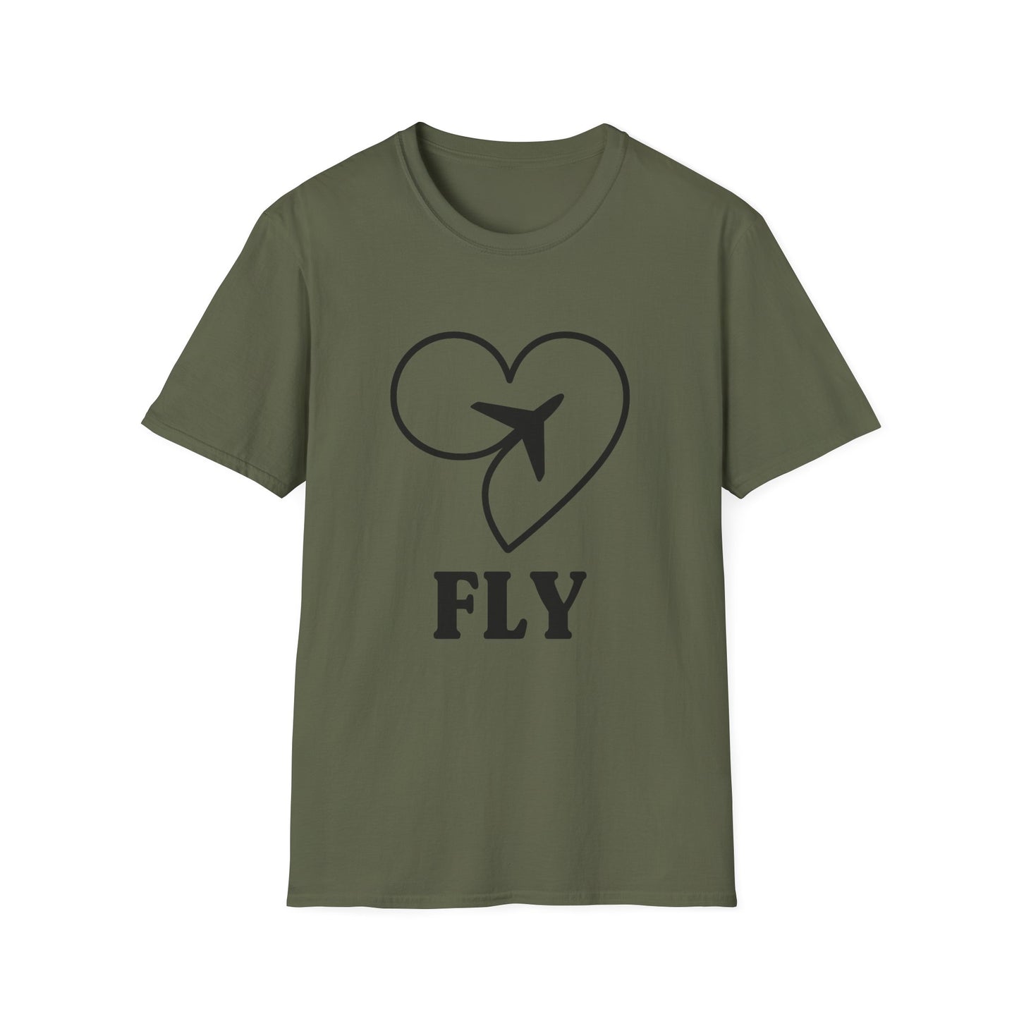 Heart & Plane Unisex Travel T-Shirt