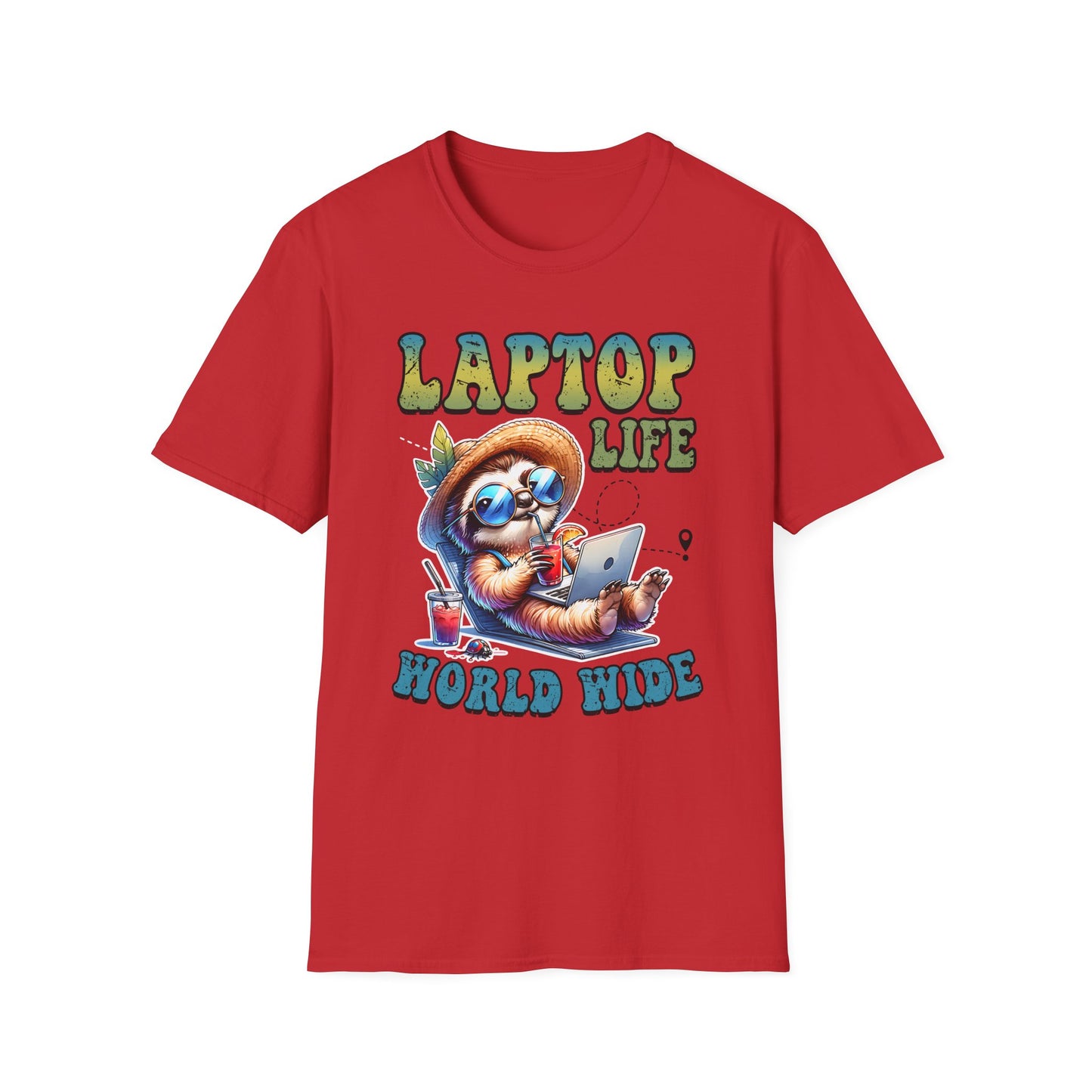 Laptop Life Sloth T-Shirt