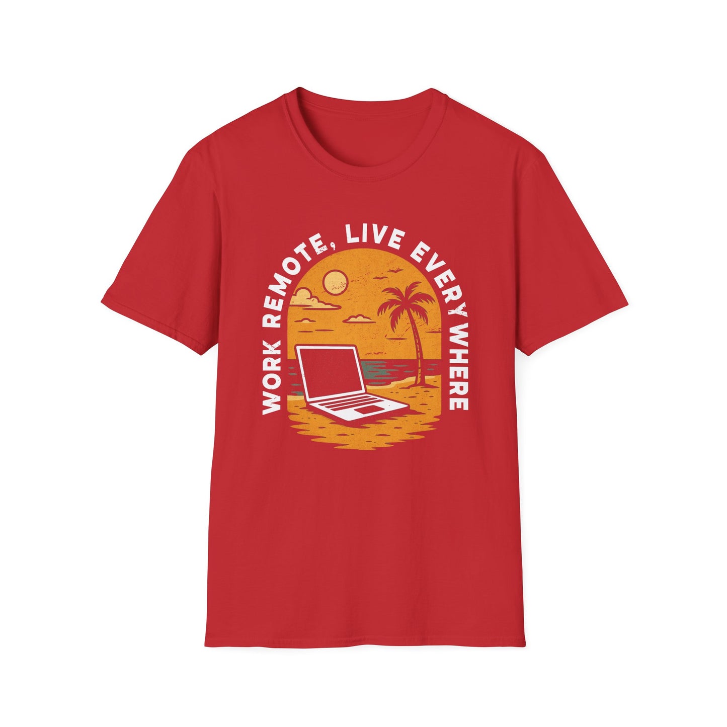 Remote Work T-Shirt, Perfect Gift for Digital Nomads,