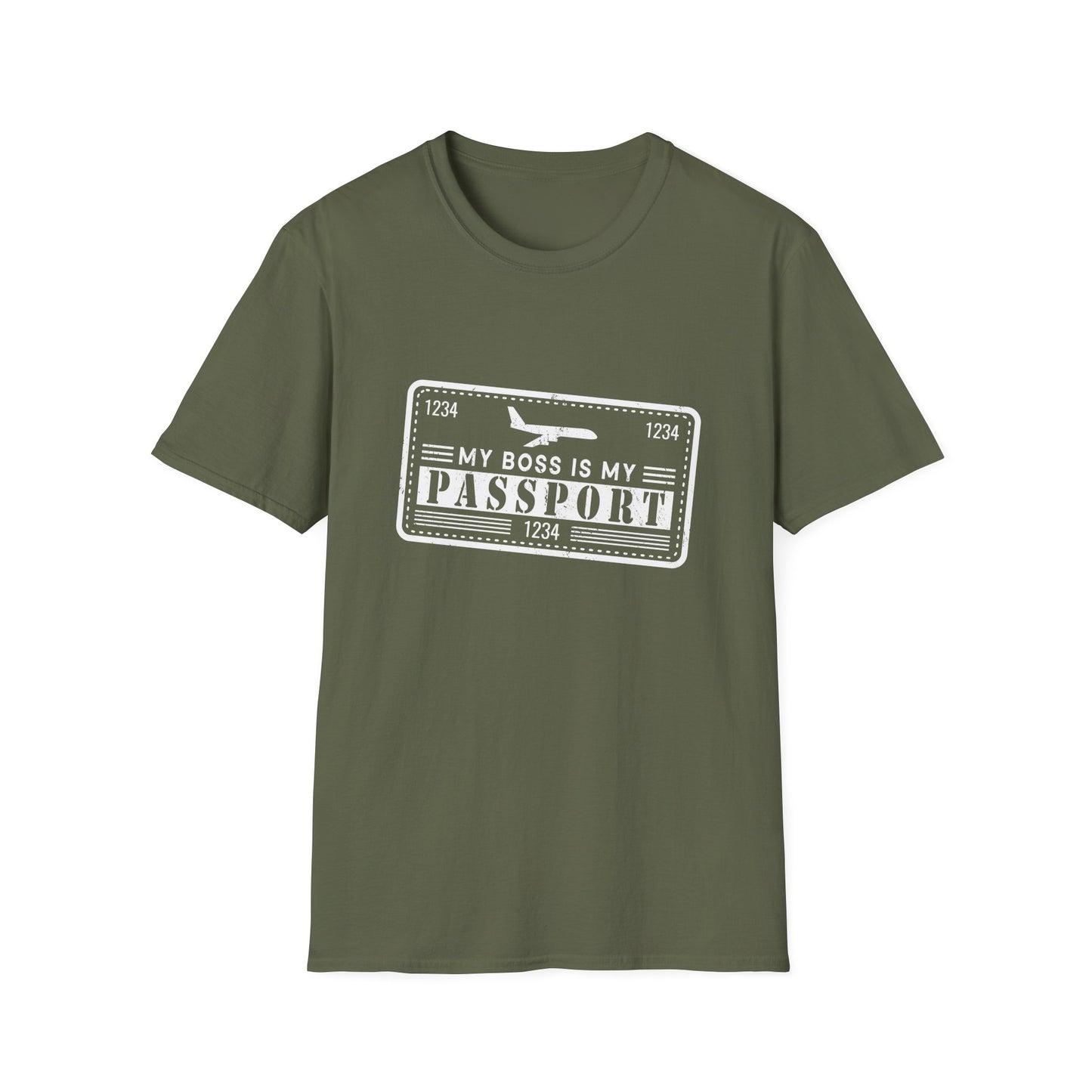 My Boss Is My Passport Unisex T-Shirt