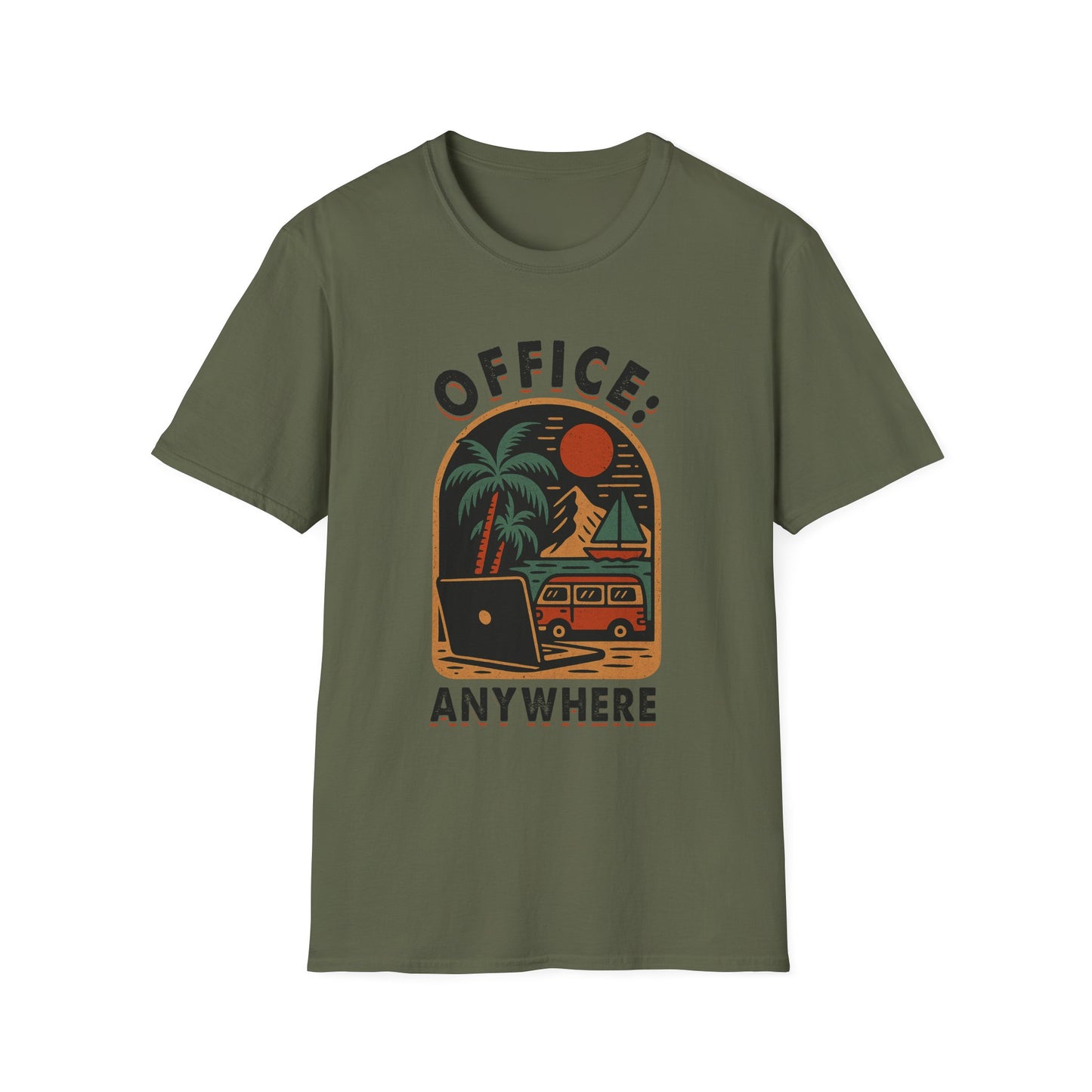 Travel-Themed Unisex T-Shirt | Office Anywhere Tee