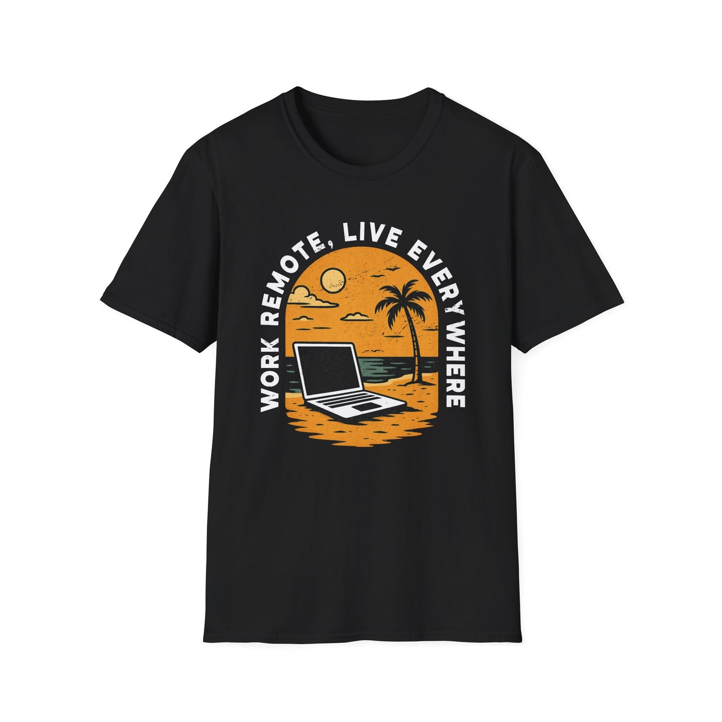 Remote Work T-Shirt, Perfect Gift for Digital Nomads,