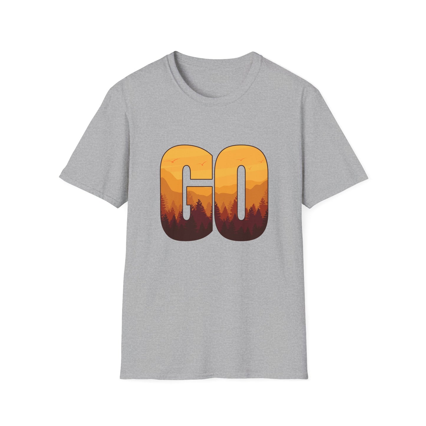 GO Mountain Adventure  Minimalist  Unisex T-Shirt
