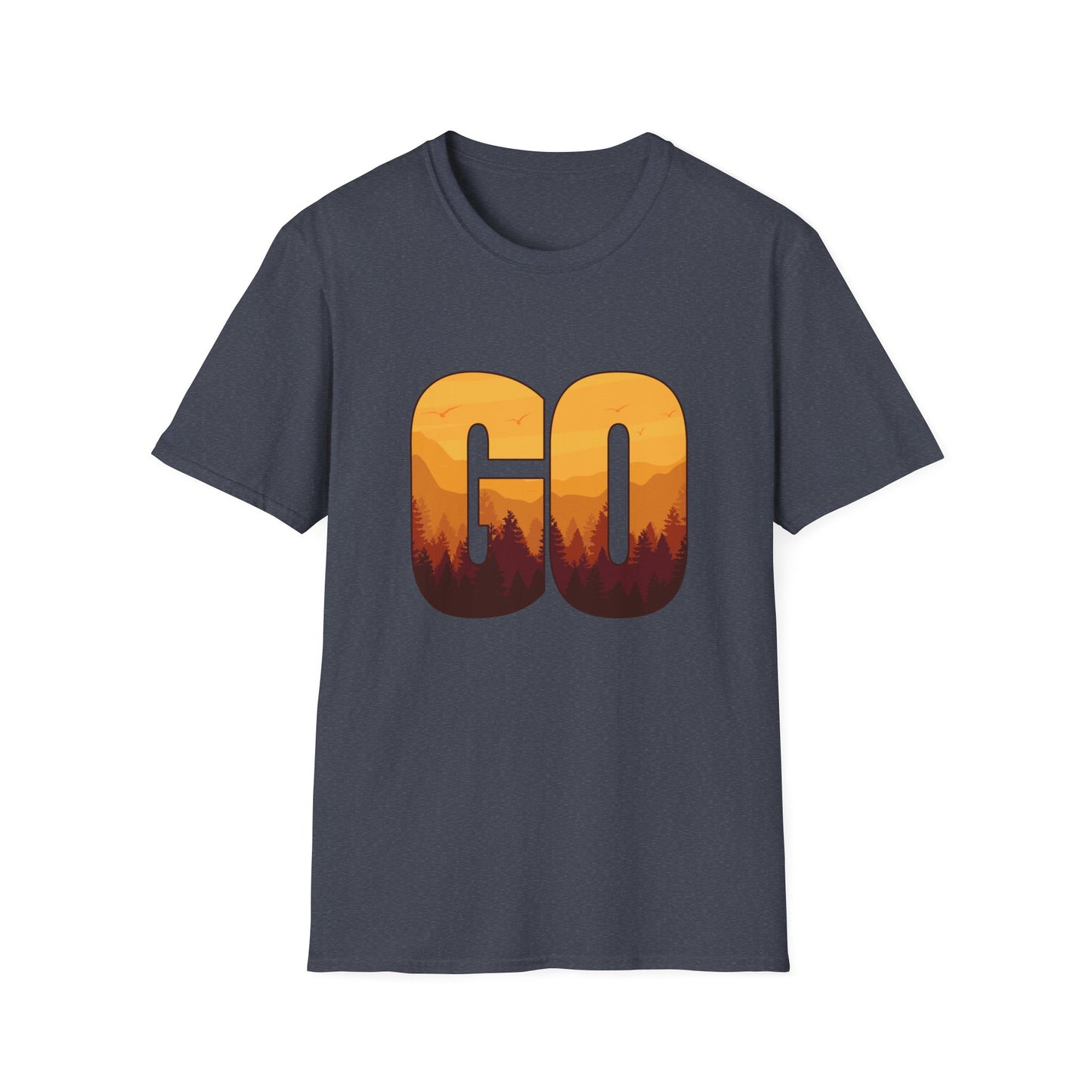 GO Mountain Adventure  Minimalist  Unisex T-Shirt