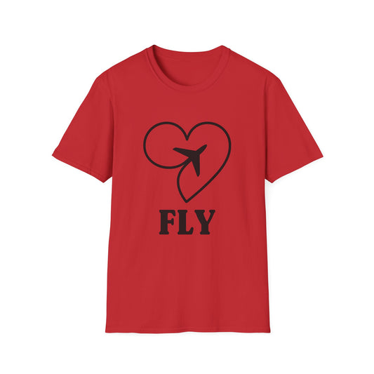 Heart & Plane Unisex Travel T-Shirt