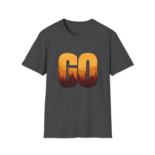 GO Mountain Adventure  Minimalist  Unisex T-Shirt