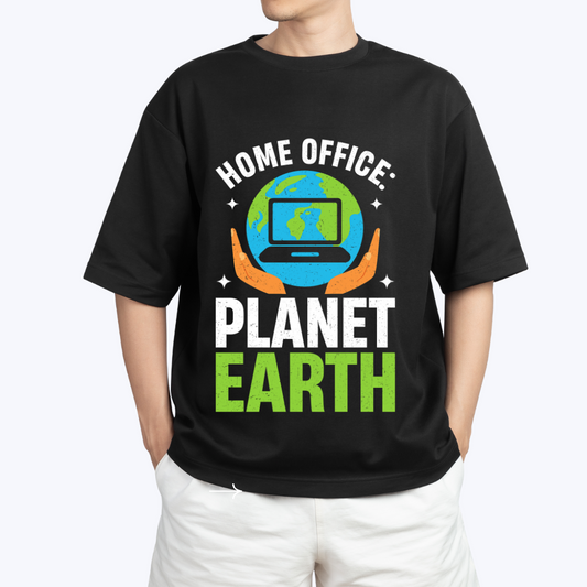 Home Office Planet Earth T-Shirt