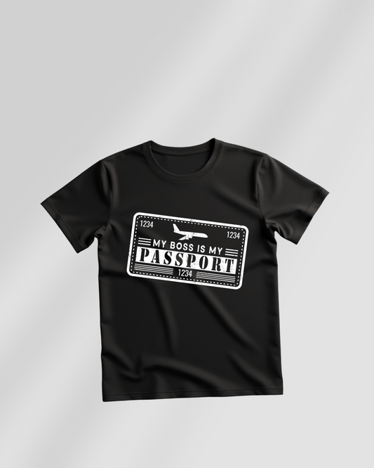 My Boss Is My Passport Unisex T-Shirt