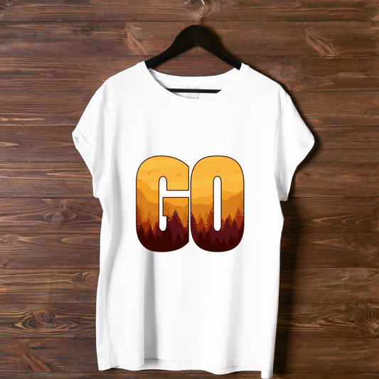 GO Mountain Adventure  Minimalist  Unisex T-Shirt
