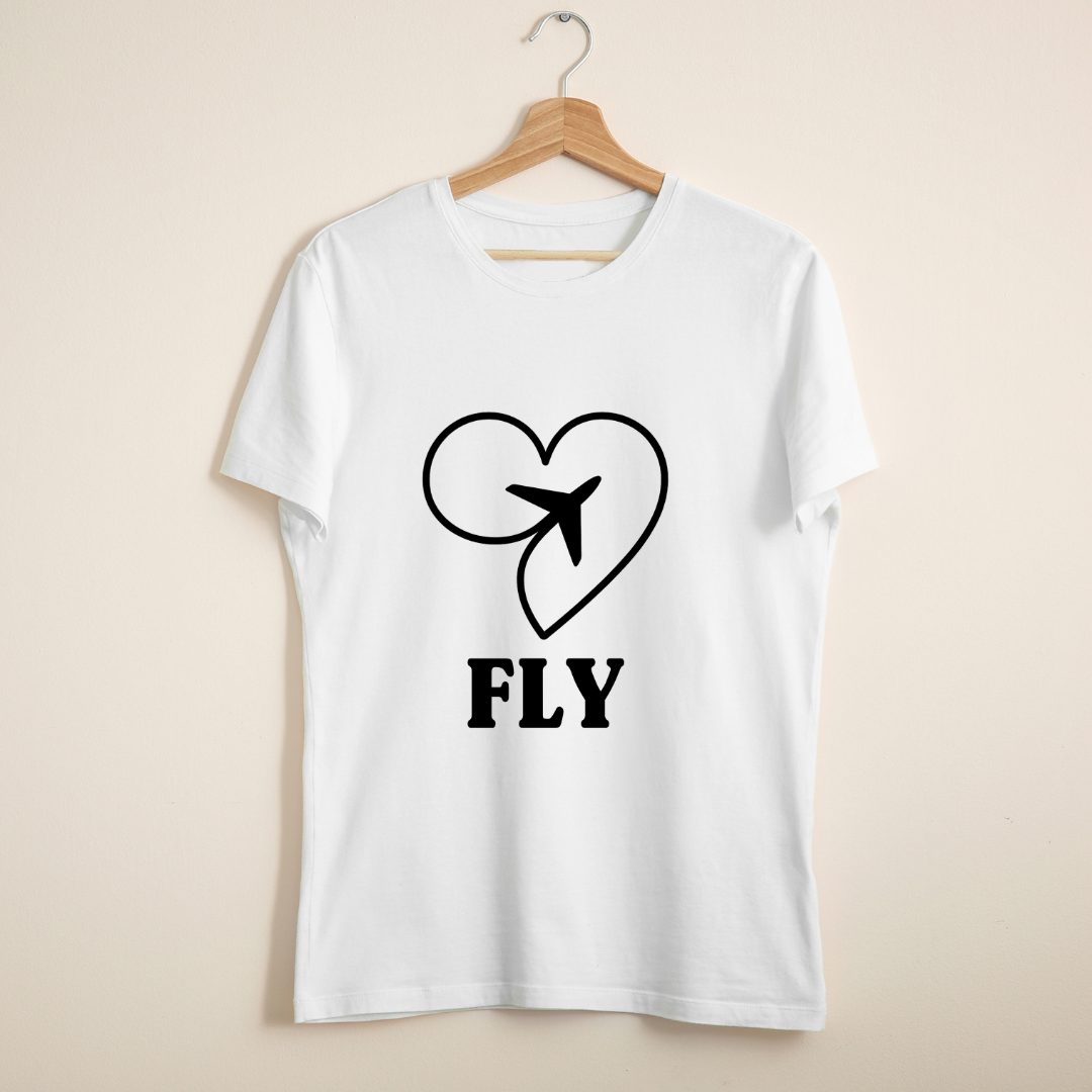 Heart & Plane Unisex Travel T-Shirt