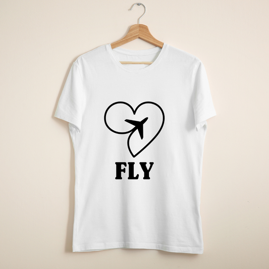 Heart & Plane Unisex Travel T-Shirt