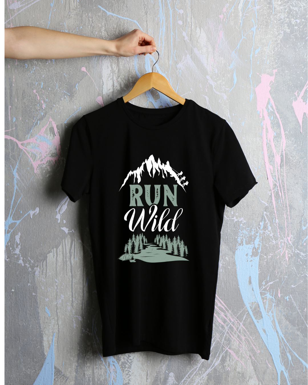 "Run Wild "Mountain Adventure Unisex T-Shirt