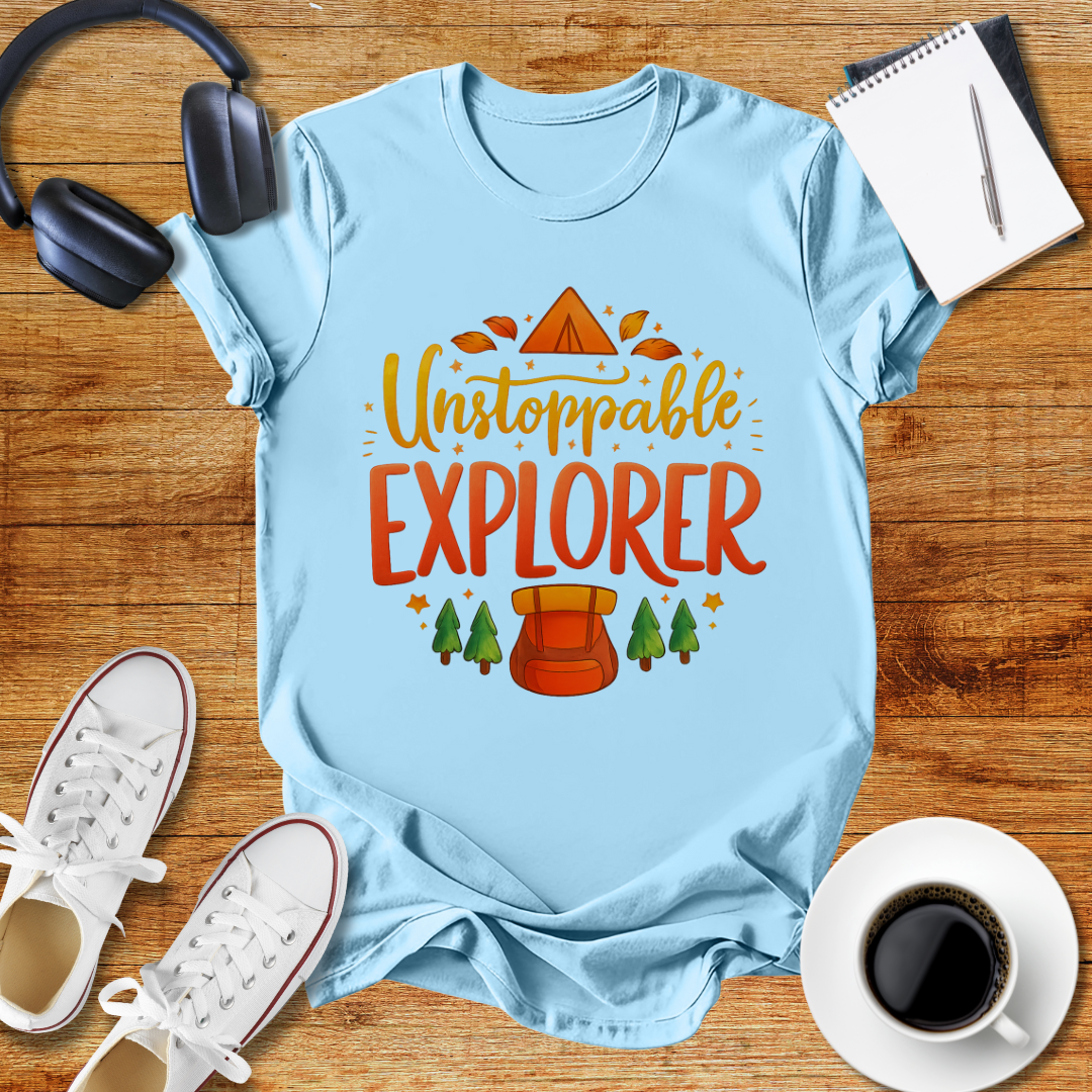 "Unstoppable Explorer " Adventure-Ready Unisex T-Shirt