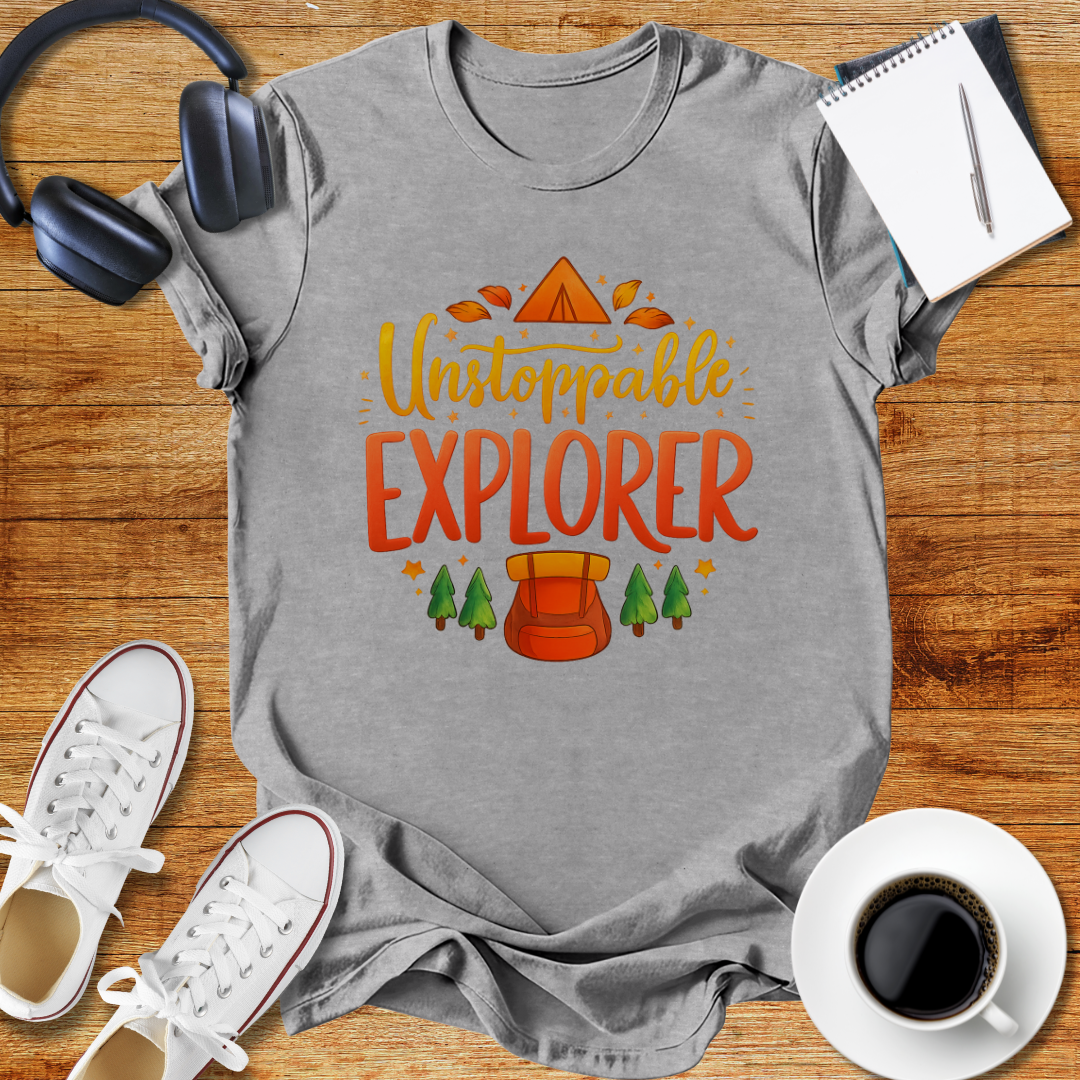 "Unstoppable Explorer " Adventure-Ready Unisex T-Shirt
