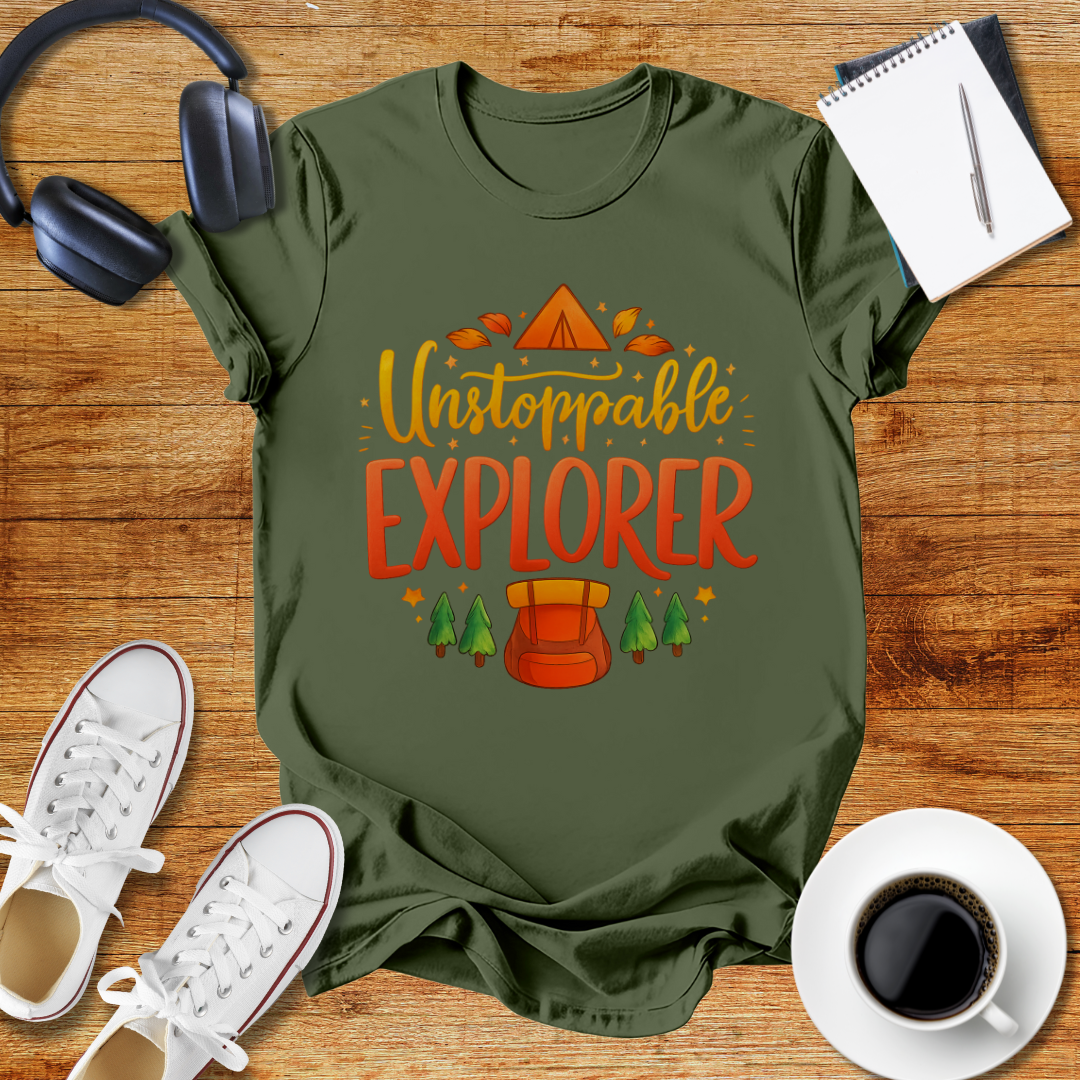 "Unstoppable Explorer " Adventure-Ready Unisex T-Shirt