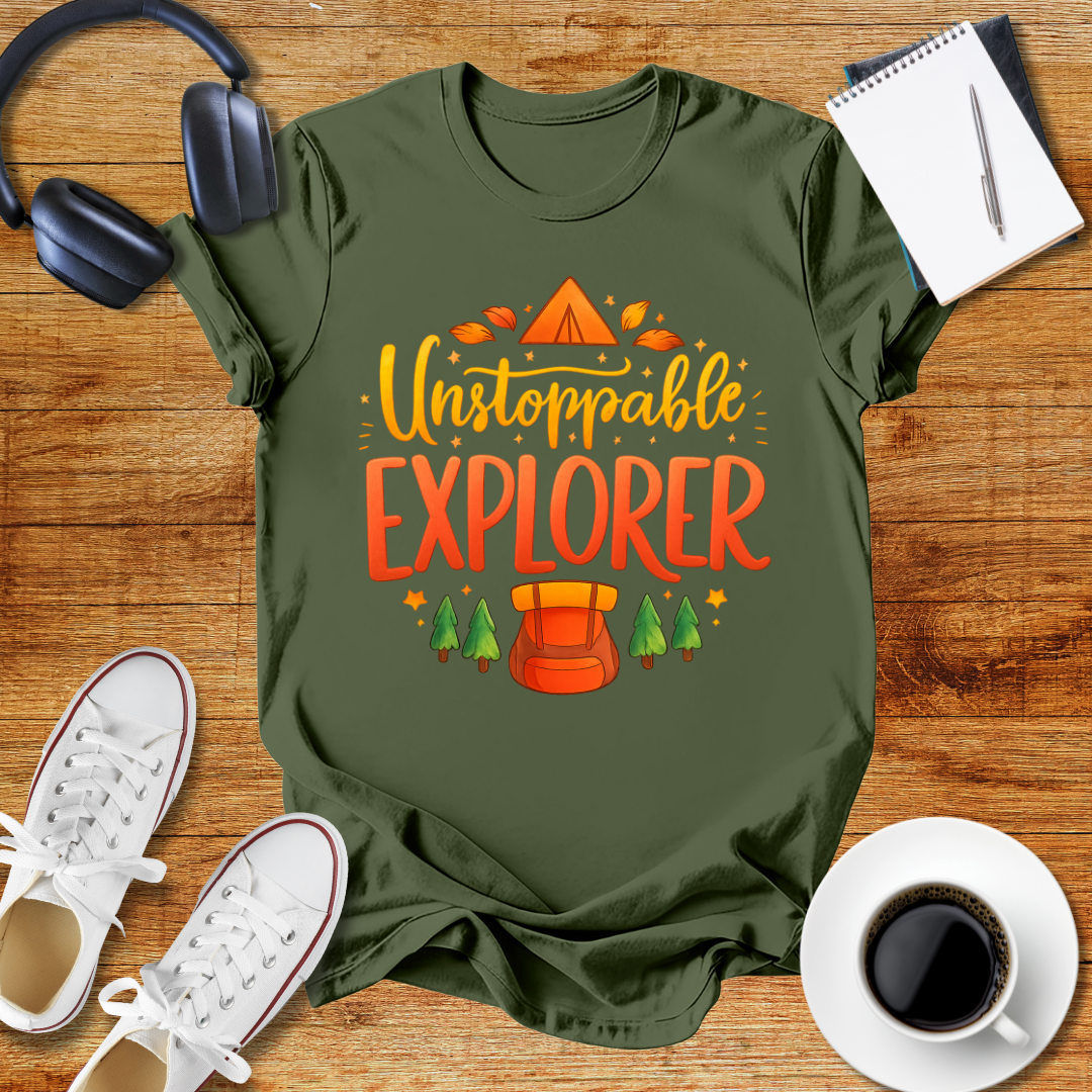 "Unstoppable Explorer " Adventure-Ready Unisex T-Shirt