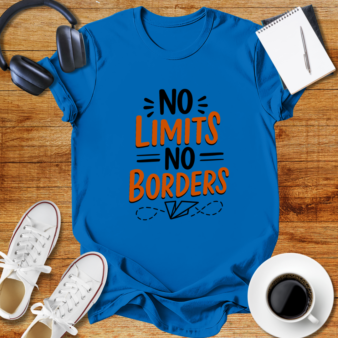 No Limits No Borders Motivational Unisex T-Shirt