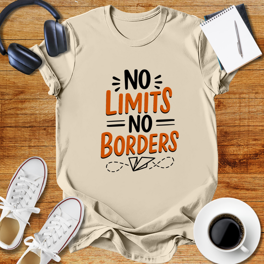 No Limits No Borders Motivational Unisex T-Shirt