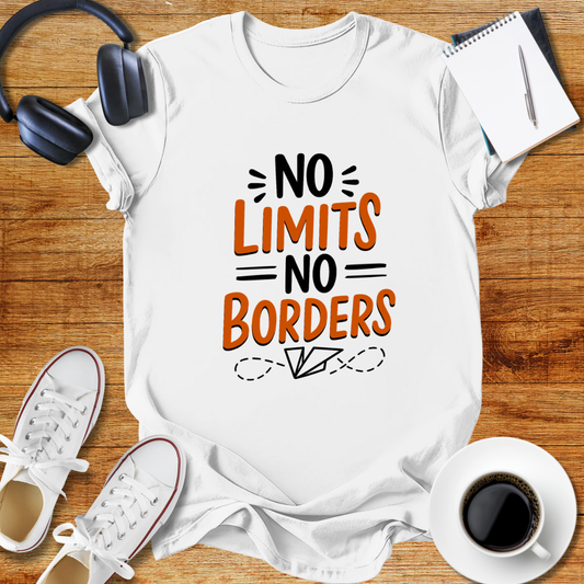 No Limits No Borders Motivational Unisex T-Shirt