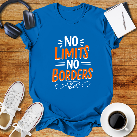 No Limits No Borders Motivational Unisex T-Shirt