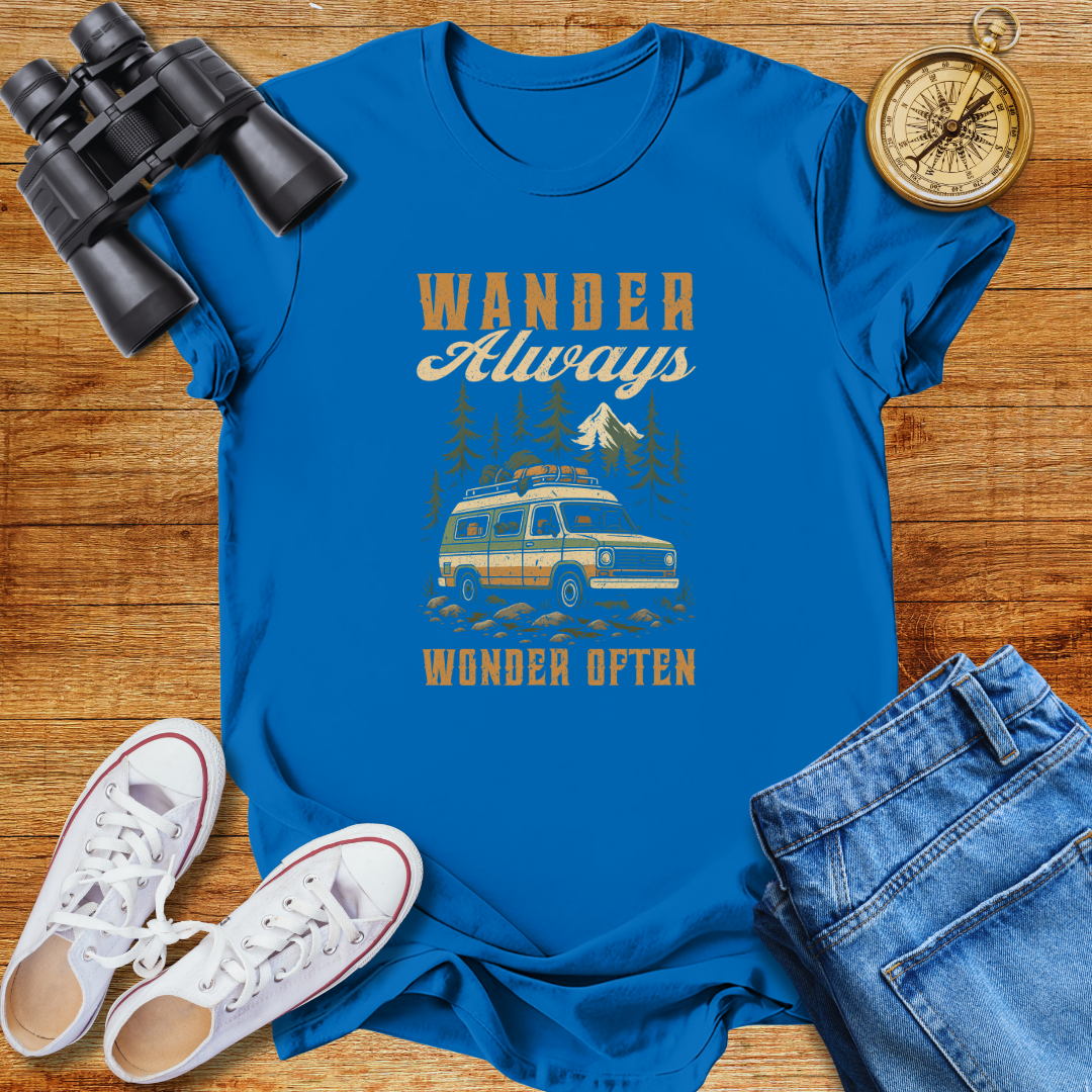Wander Always Wonder  Often Unisex T-Shirt