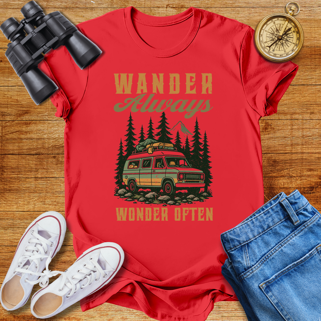 Wander Always Wonder  Often Unisex T-Shirt
