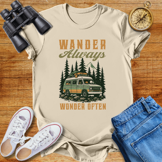 Wander Always Wonder  Often Unisex T-Shirt