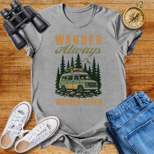 Wander Always Wonder  Often Unisex T-Shirt