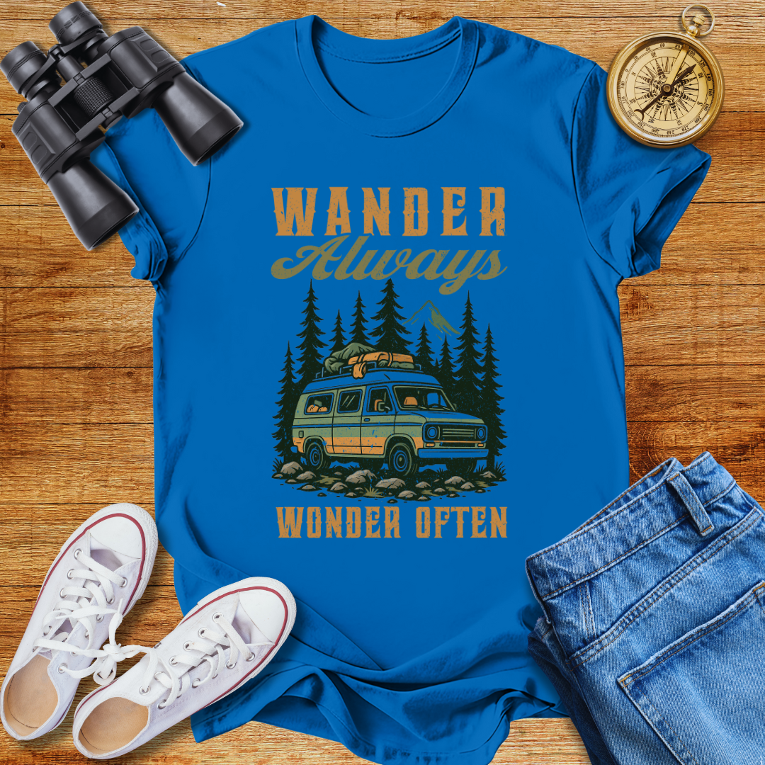 Wander Always Wonder  Often Unisex T-Shirt