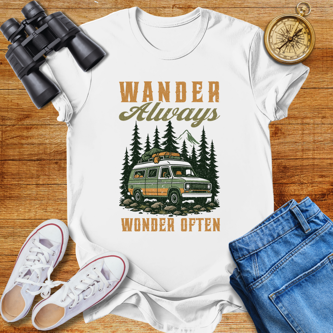 Wander Always Wonder  Often Unisex T-Shirt