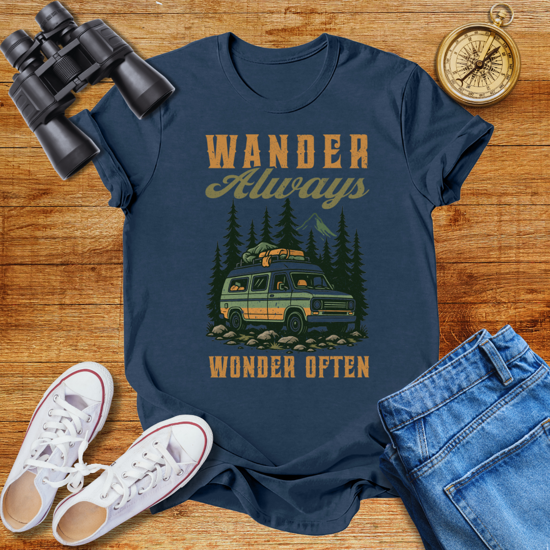 Wander Always Wonder  Often Unisex T-Shirt