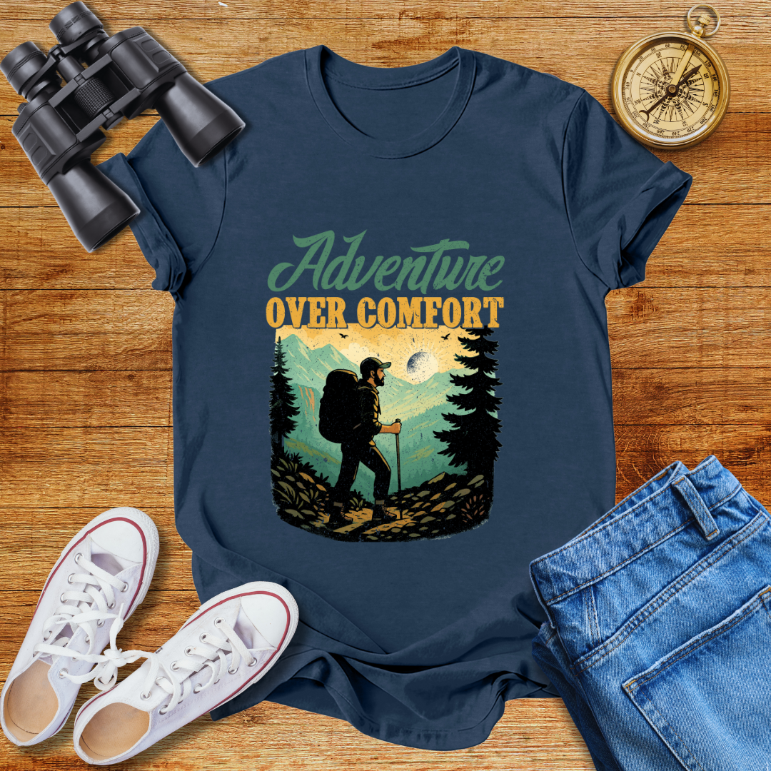 Adventure Over Comfort Unisex Softstyle T-Shirt