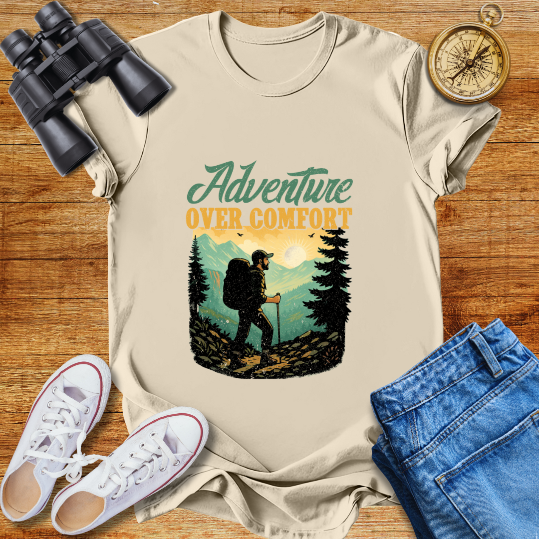 Adventure Over Comfort Unisex Softstyle T-Shirt