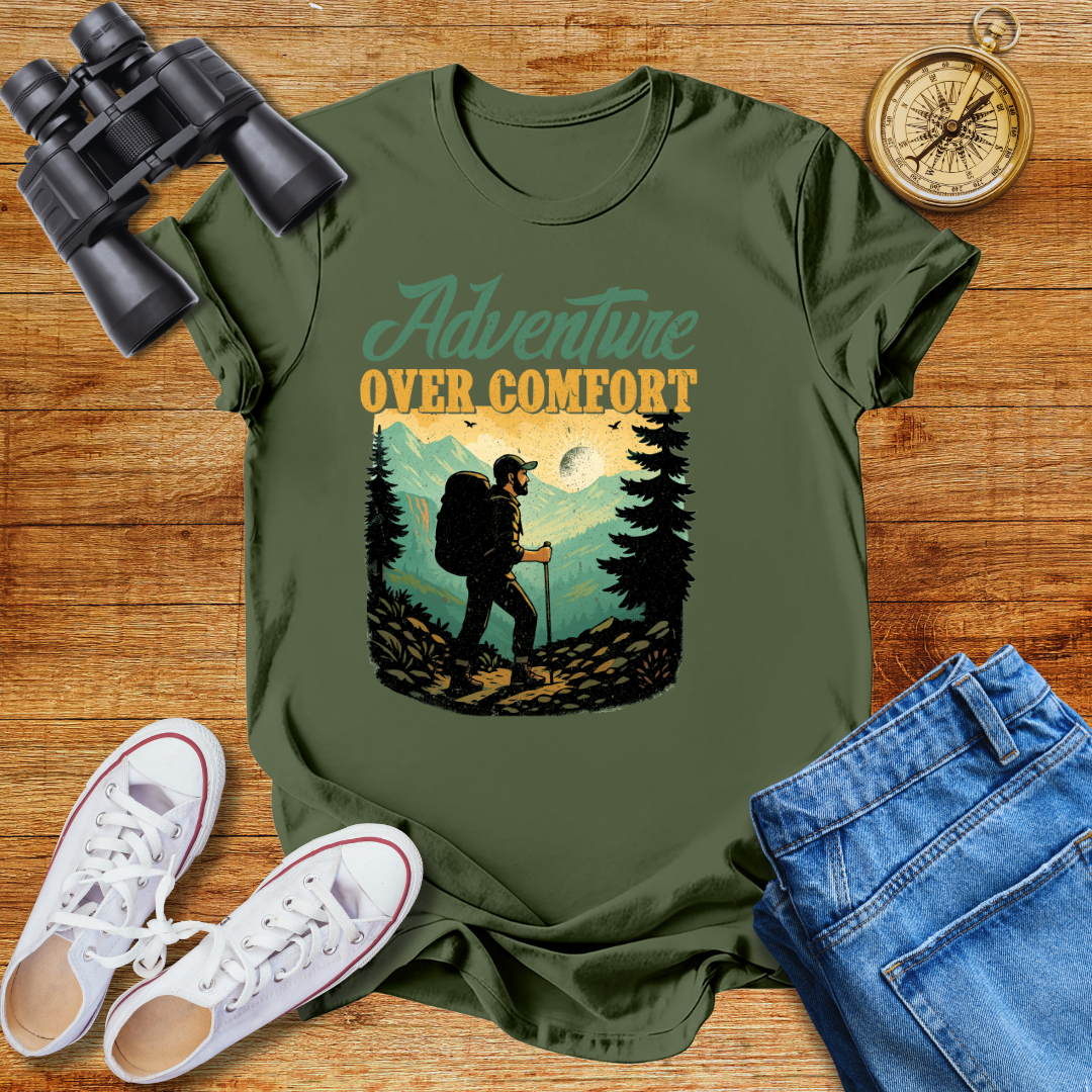 Adventure Over Comfort Unisex Softstyle T-Shirt