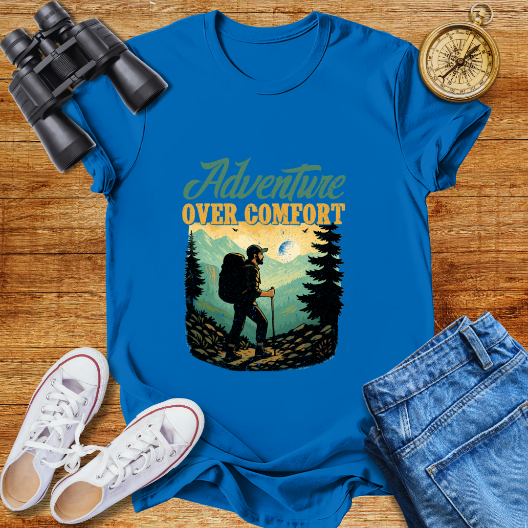 Adventure Over Comfort Unisex Softstyle T-Shirt