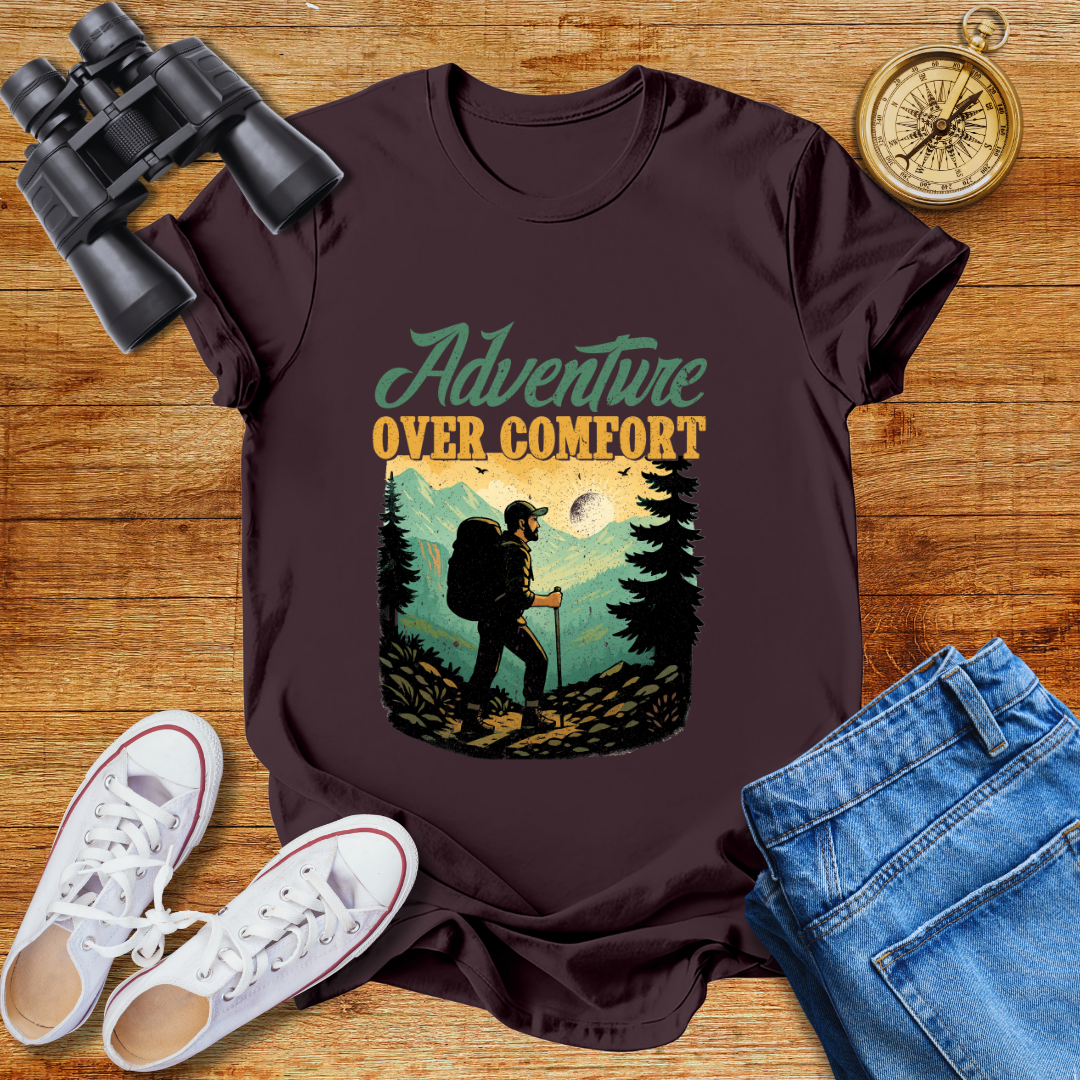 Adventure Over Comfort Unisex Softstyle T-Shirt