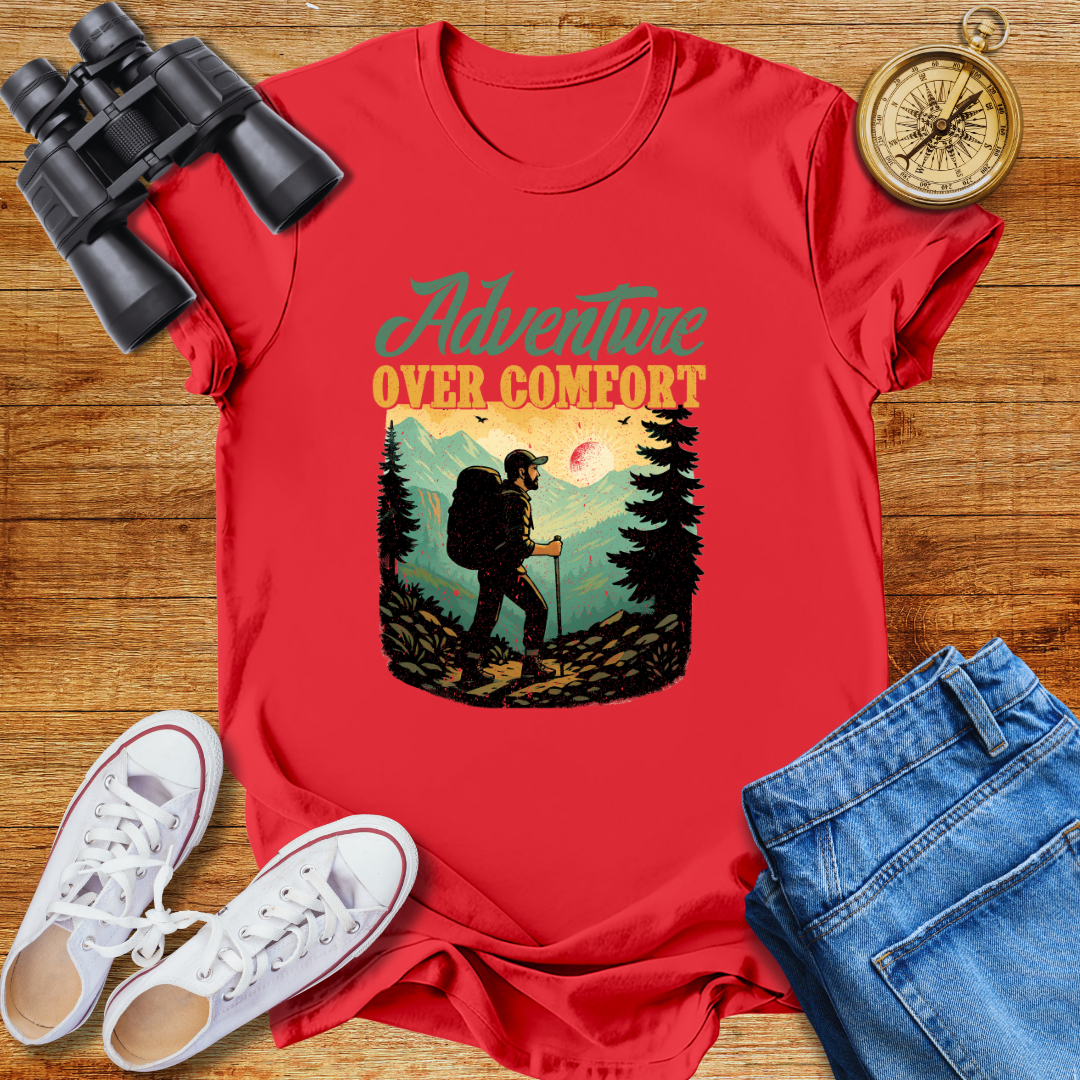 Adventure Over Comfort Unisex Softstyle T-Shirt