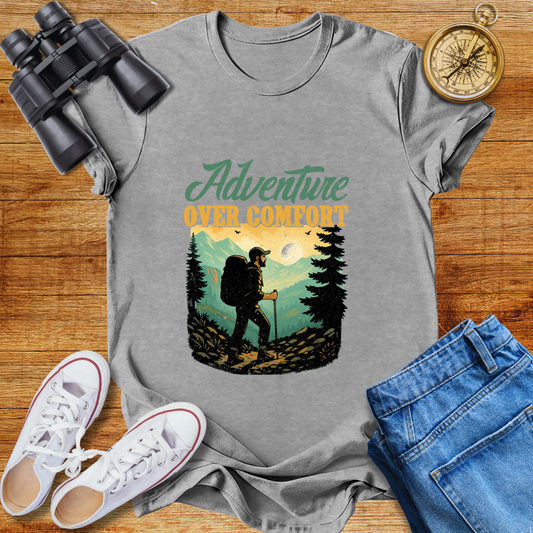 Adventure Over Comfort Unisex Softstyle T-Shirt