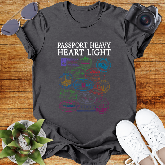 Passport Heavy Heart Light Unisex T-Shirt
