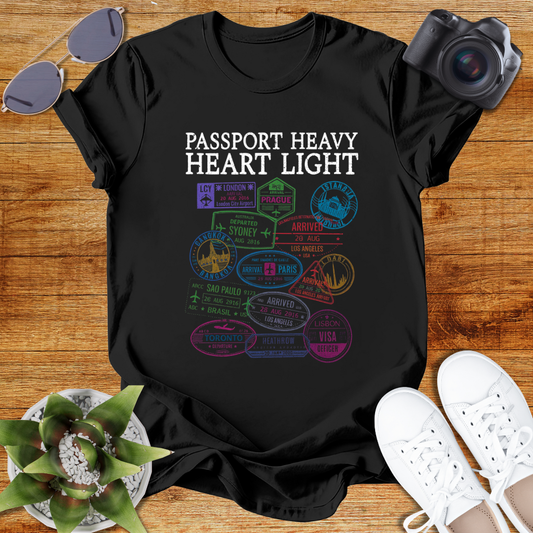 Passport Heavy Heart Light Unisex T-Shirt