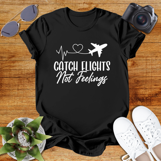 Catch Flights Not Feelings Unisex Softstyle T-Shirt
