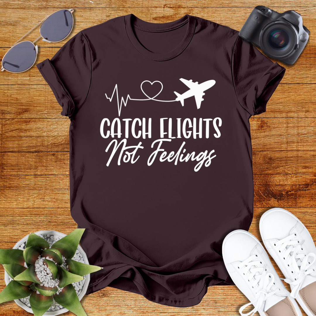 Catch Flights Not Feelings Unisex Softstyle T-Shirt