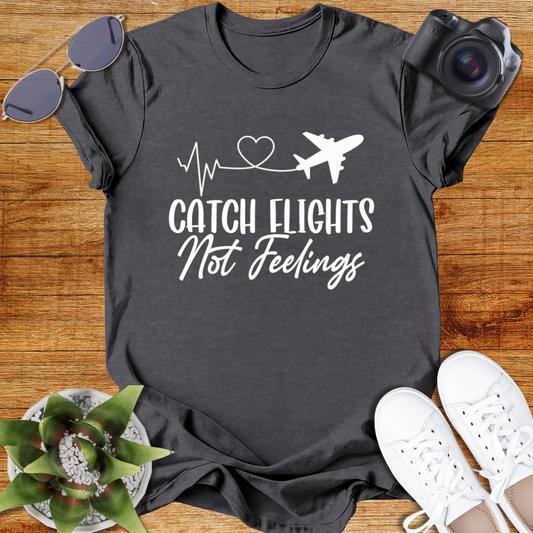 Catch Flights Not Feelings Unisex Softstyle T-Shirt