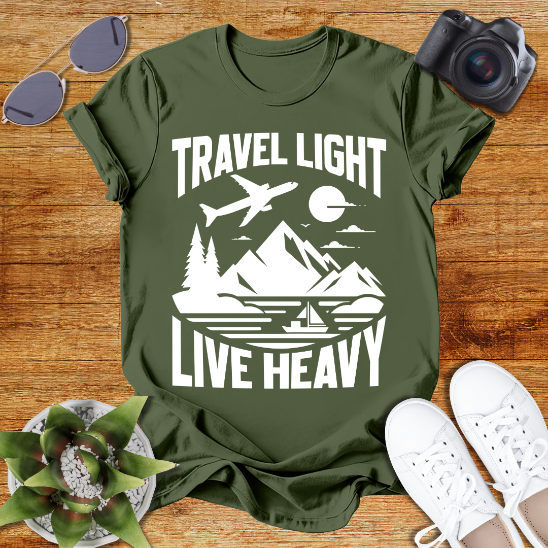 Travel Light Live Heavy Unisex Softstyle T-Shirt