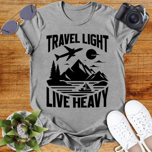 Travel Light Live Heavy Unisex Softstyle T-Shirt