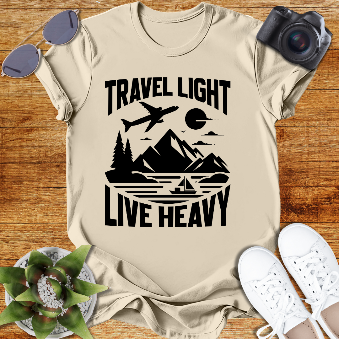 Travel Light Live Heavy Unisex Softstyle T-Shirt