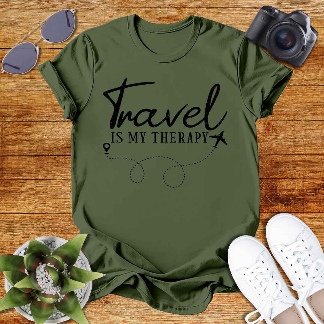 Travel Is My Therapy Unisex Softstyle T-Shirt
