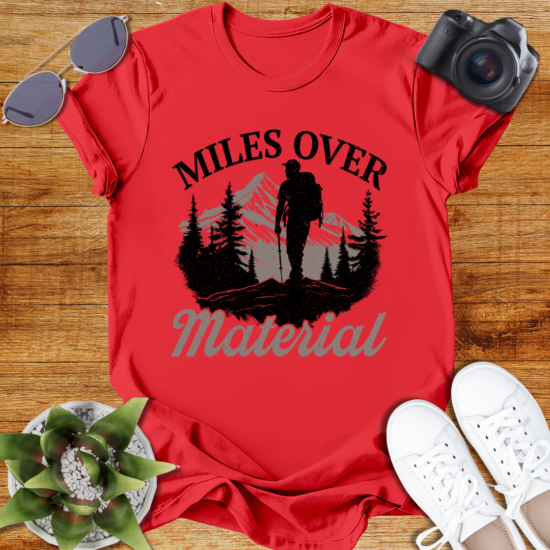 Miles Over Material Unisex Softstyle T-Shirt