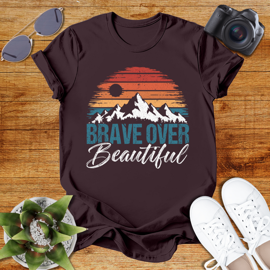 Brave Over Beautiful Unisex Softstyle T-Shirt