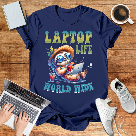 Laptop Life Worldwide Unisex T-Shirt
